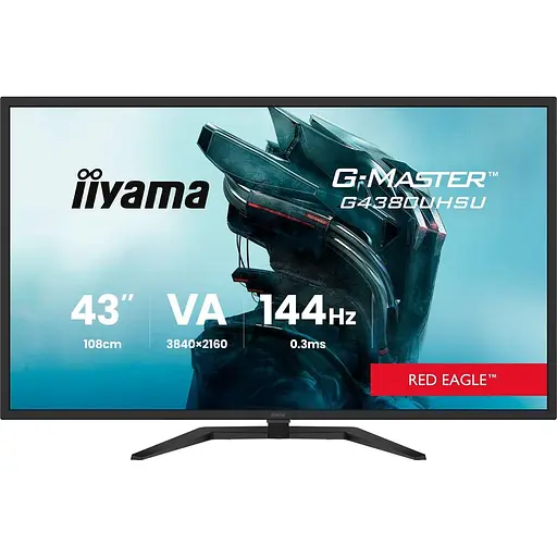 Монитор 42.51" Iiyama 42.5" G4380UHSU-B2 UHD VA 144Hz (G4380UHSU-B2) - фото 1