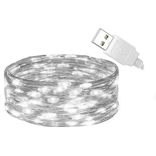 Гирлянда капля росы usb Sun Lamp 100 led нить длина 10 м с USB для 5 белый свет