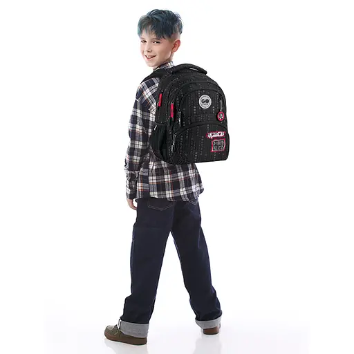 Рюкзак GoPack Education 175M-8 Anime boy Чорно-червоний (GO26-175M-8) - фото 16