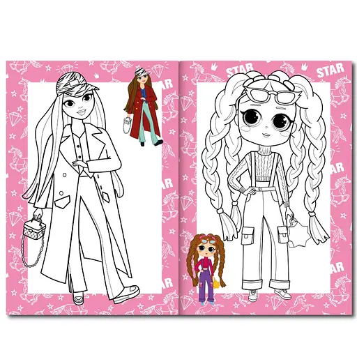 Книжка раскраска "Для девочек" Апельсин РМ-48-37 с цветными подсказками - фото 2