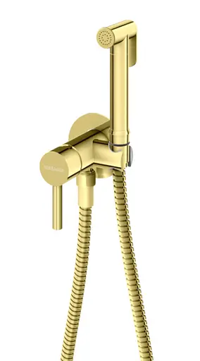 Набір гігієнічного душу прихованого монтажу Kohlman Axel Gold QW135AGD, Золотий - фото 1