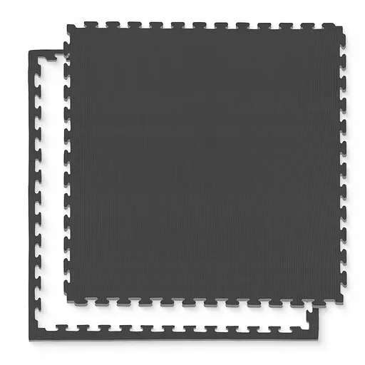 Мат-пазл (ласточкин хвост) 4FIZJO Mat Puzzle EVA 100 x 100 x 2 cм Black/Grey (P-5907739316226) - фото 1