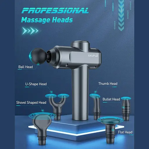 СТОК без упаковки Массажный пистолет EKUPUZ NS061 (черный) - фото 5