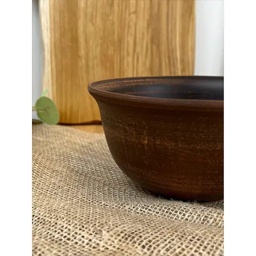 Миска висока керамічна (глиняна) Гладка 1 л - фото 5