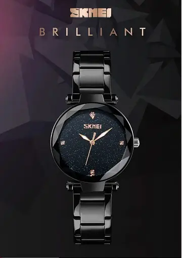 Женские классические часы Skmei 9180 Miss (Черный) - фото 3