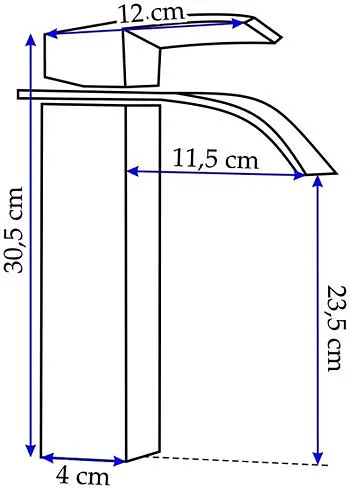 Змішувач для умивальника Rea Falcon 30 хром високий BAT-00149 Хром - фото 6