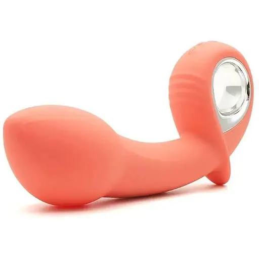 Анальный вибратор KisToy Klein Orange с надувающимся кончиком unisex диаметр 35-50 мм - фото 4