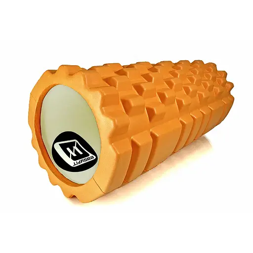 Массажный ролик EasyFit Grid Roller 33 см v.1.1 Оранжевый (EF-2020-OR) - фото 1