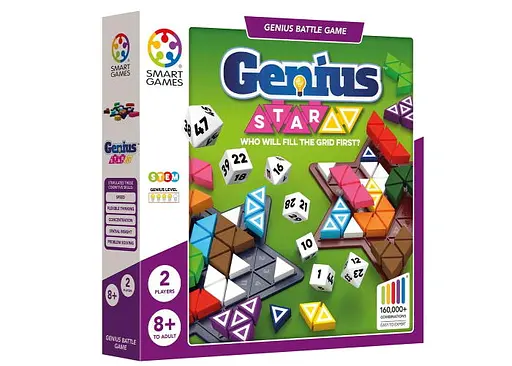 Настільна гра Smart Геніально. Зіркова тактика (Genius Star) (англ.) + QR-код на укр. правила (SGHP002)