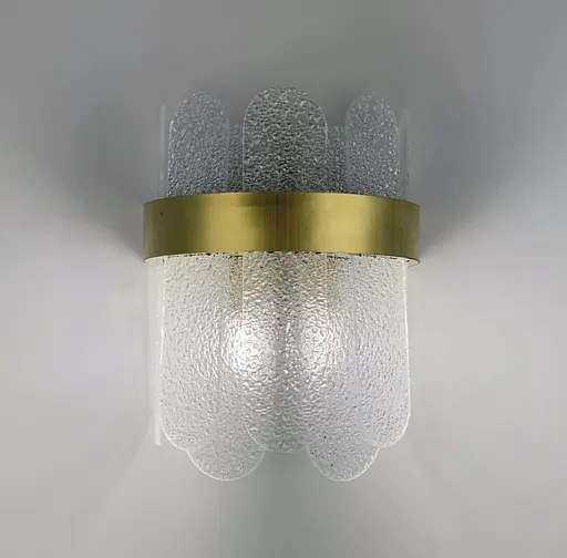 Уникальное бра со стеклянными пластинами Line F Арт. WS153 - фото 2