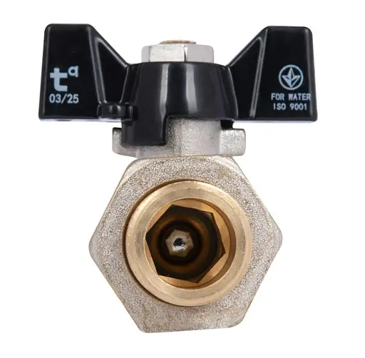 Кран шаровой Thermo Alliance "Американка" Base 1/2"ВН прямой, PN40, бабочка SD221W15 - фото 5