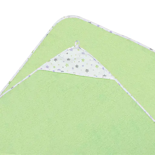 Куточок махровий Home Line Зірочки бузково-салатовий 90х90 см (198330) - фото 2