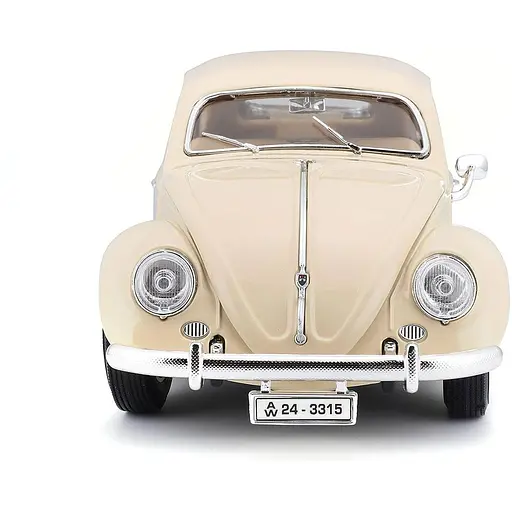 Автомодель Bburago Volkswagen Kafer Beetle 1955, 1:18 бежевая (18-12029 CM) - фото 5