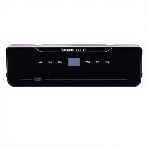 Вакууматор побутовий Yiwu для сухих та вологих продуктів 120 Вт вакуумний пакувальник + 10 пакетів у подарунок Чорний HP-11-14