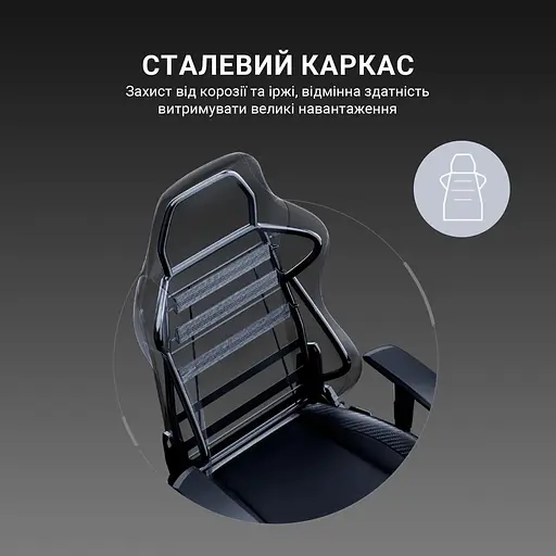 Ігрове крісло Anda Seat Luna Pro Gray Fabric Size L (AD18T-44-G-F) - фото 12