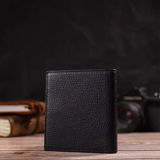 Мужской кожаный кошелек Canpellini 9.5х10.2х1 см acs0025714 - фото 6