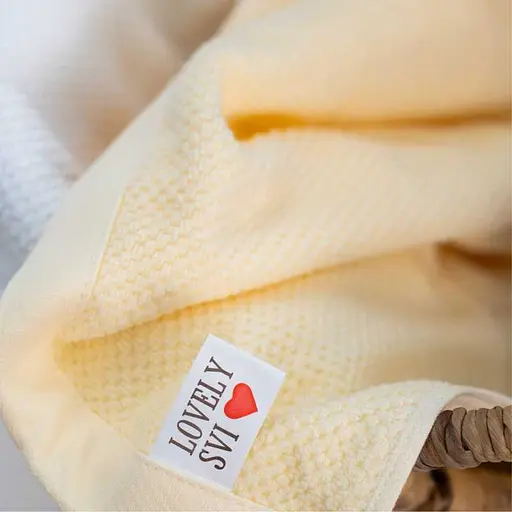 Набір 2 жакардові рушники в коробці Lovely Svi  70 х 140 см і 50 х 90 см Молочний (170226)    - фото 2