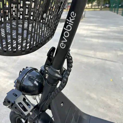 Электросамокат EVOBIKE Zen U12 MAX 2025 года черный | электросамокат с тремя фарами, корзинкой и багажником - фото 5