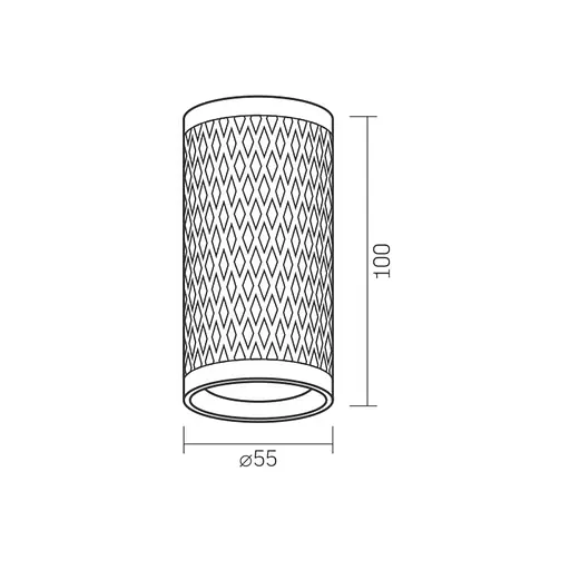 Світильник Videx під лампу GU10 накладний біла призма Ø5.5х10 см Line F Арт. VL-SPF02A-WP - фото 4