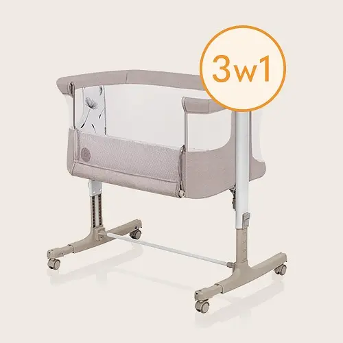 Приставная кроватка Lionelo Aurora 3 в 1 Beige Taupe (LO-AURORA BEIGE TAUPE) - фото 23