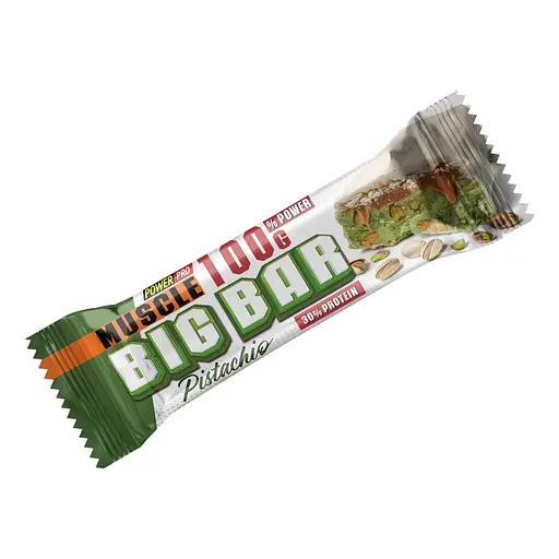 Блок батончиков Power Pro Muscle Big Bar 30% Protein 10 x 100 г Фисташка - фото 2