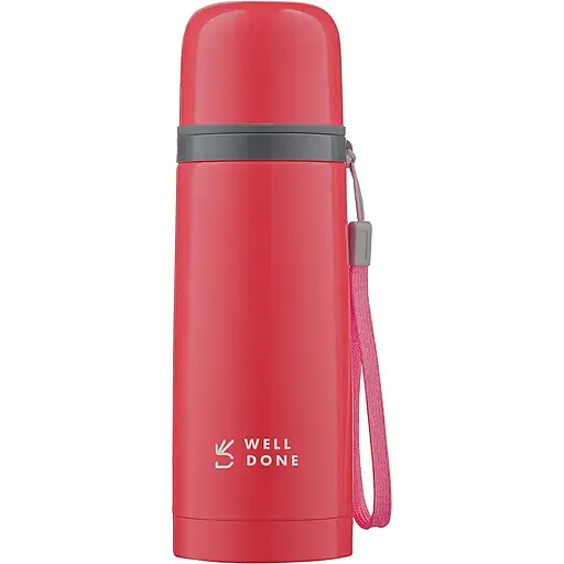 Термос Well Done червоний 350 мл (WD-7153R) - фото 1