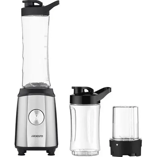 Стаціонарний блендер із кавомолкою Ardesto SBG-F350 для смузі 0.6л 350Вт Срібний/Чорний - фото 1