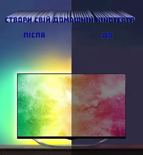 Світлодіодна стрічка FUPT, RGB LED, з пультом, з керуванням через додаток, водостійка, синхронізація з музикою, 20м - фото 3