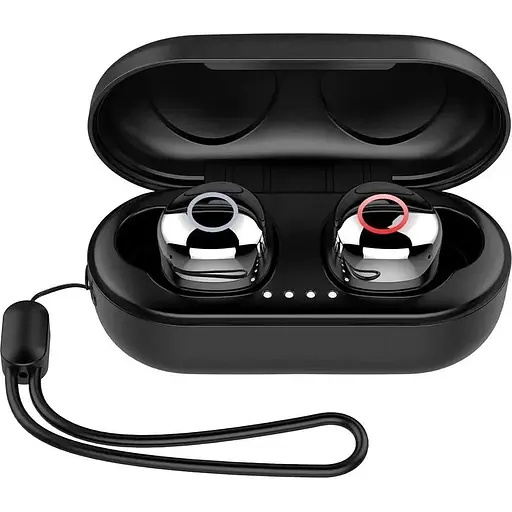 Бездротові навушники Earbuds Pixus Storm TWS, IPX7, BT5.3, 55mAh, 300mAh, 7h, Black UA UCRF