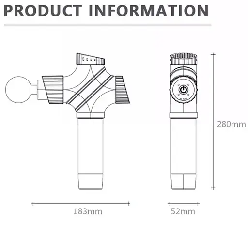 Перкусійний масажний пістолет Booster A2 Масажер тригерних точок Massage Gun - фото 7