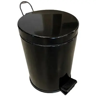 Відро для сміття з педаллю Mertinox 12 л Чорний 4501.2435S.101.12 black  - фото 1