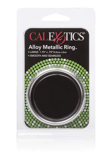 Эрекционное кольцо CalExotics Alloy Metallic Ring 4 см серебристый - фото 5