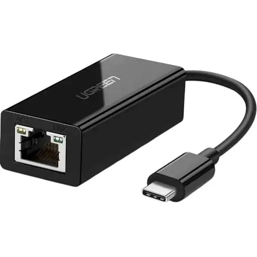 Переходник to Ethernet Ugreen US236 USB Type-C to 10/100/1000Mbps Ethernet Adapter - фото 1
