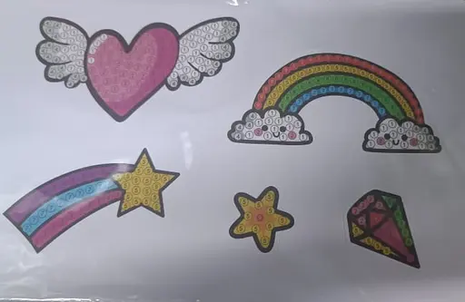 Набір для творчості Алмазна мозаїка "Сердце" FG24062201B-1 фігурки-наліпки