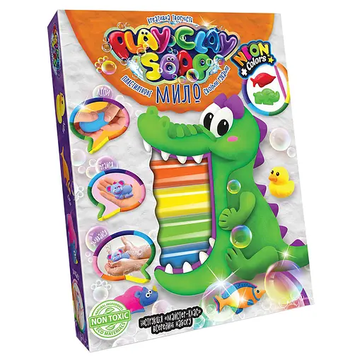 Набір творчості Пластилінове мило Play Clay Soap середній, укр, Danko Toys - фото 3