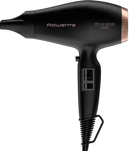 Фен Rowenta Compact PRO+, 2200Вт, 2 режима, диффузор, ионизация, холодный обдув, черный - фото 2