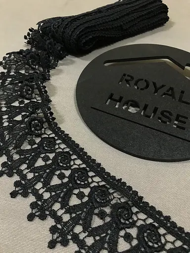 Мереживо Троянда чорне - фото 2