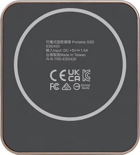 Накопитель SSD Transcend SSD 1TB ESD420G 3D NAND TLC Champagne Gold (TS1TESD420G) - фото 3