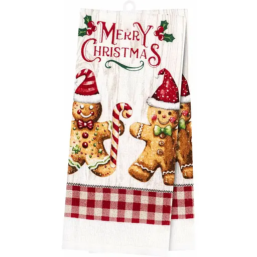 Набір рушничків для кухні Ardesto Christmas Gingerbread 38 x 63см 2 шт. червоний (ART3863HG)