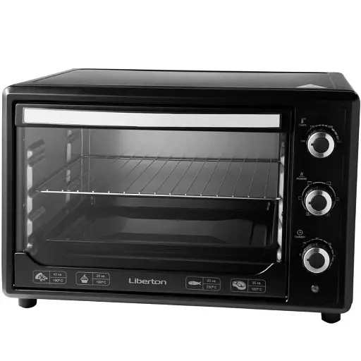 Духовка настольная Liberton LEO-380 Black - фото 1