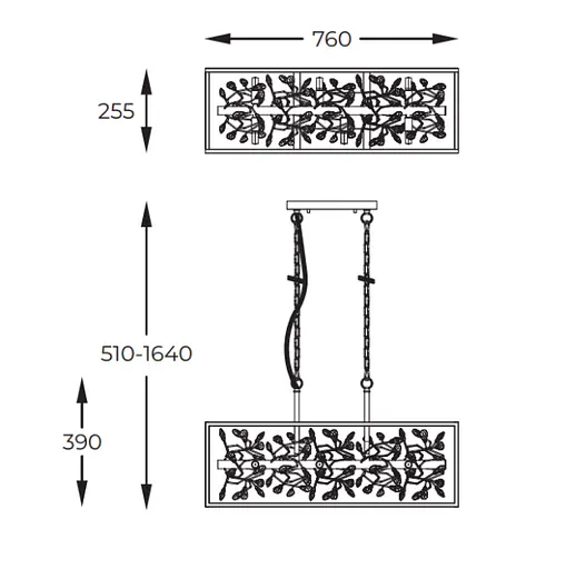 Підвісна люстра SPRING P0578-06C-P7TF Zuma Line - фото 2