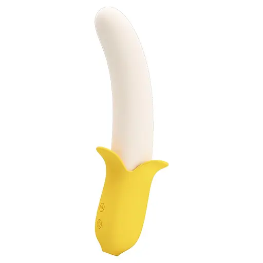 Вібратор Pretty Love Banana Geek 19.5 см жовтий - фото 5