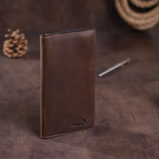 Мужской кожаный кошелек Shvigel 19х9.5х1 см acs0016053 - фото 6