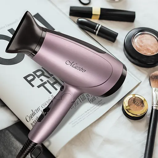 Потужний якісний фен Maestro 216 для сушіння укладання волосся дорожній маленький фен - фото 6