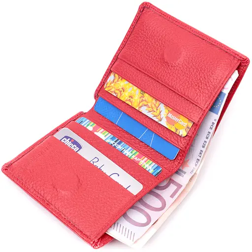 Кожаный женский кошелек ST Leather 9.5х10.5х1.5 см acs0028376 - фото 3