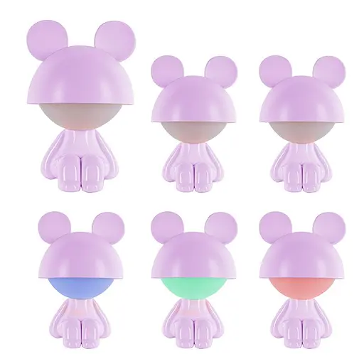 Світильник-нічник Kite LED з акумулятором Cute Mouse фіолетовий (K25-316-2-5) - фото 3