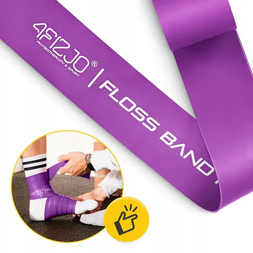 Стрічка компресійна для флосингу 4Fizjo Floss Band 207 x 5 x 0.15 см Violet (P-5905973405225) - фото 11