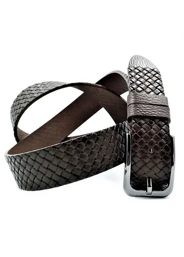 Ремінь шкіряний Le-Mon чоловічий 110-125х3,5 см acs0023825 - фото 3