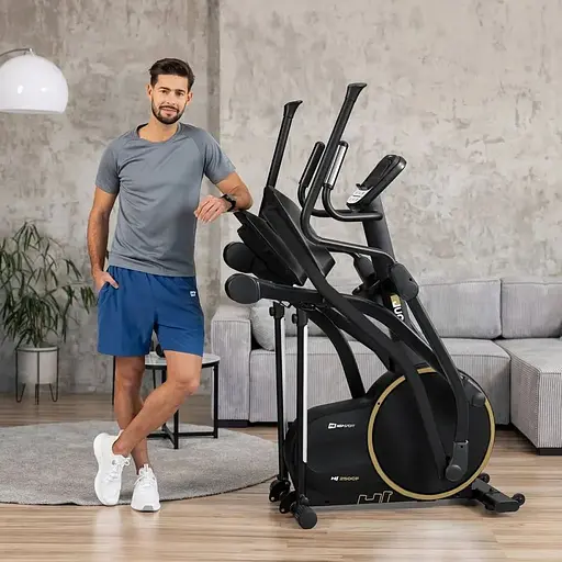 Орбитрек Hop-Sport HS-250CF Jucon черно-золотистый - фото 8