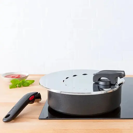 Кришка Tefal для серії Ingenio із захистом від розбризкування 20-28 см (L9829853) для сковороди та каструлі  - фото 3